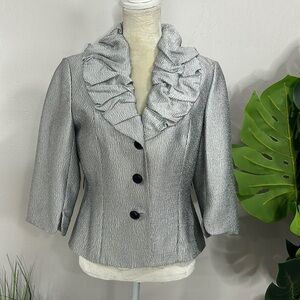 Adrianna papell • evening essentials metallic blazer jacket